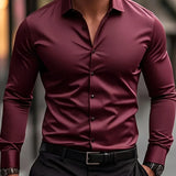 Varel | Camicia elegante a maniche lunghe con bottoni