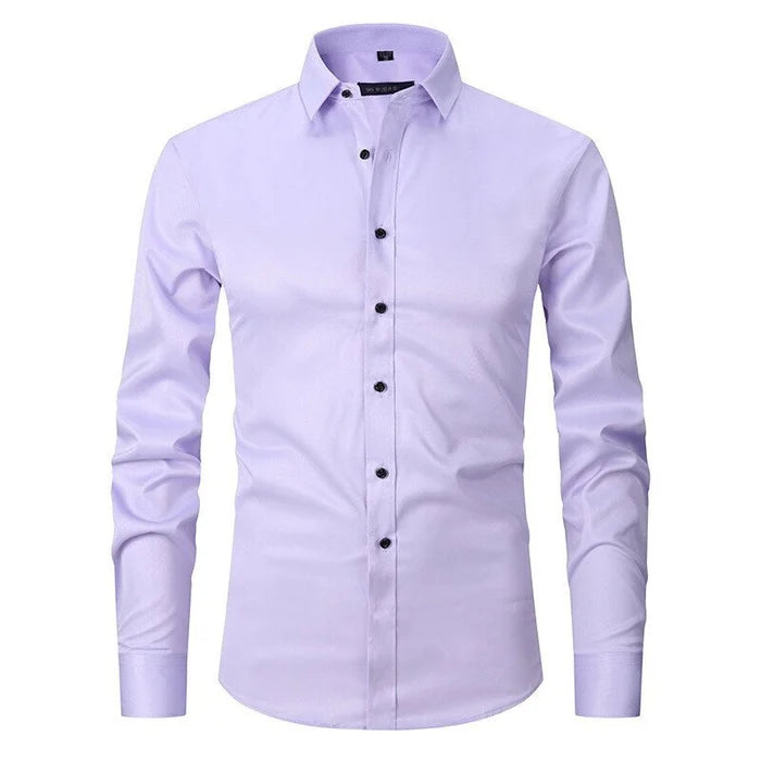 Camicia Slim Fit da Uomo – Antifreddo, Adatta per Lavoro e Uso Quotidiano
