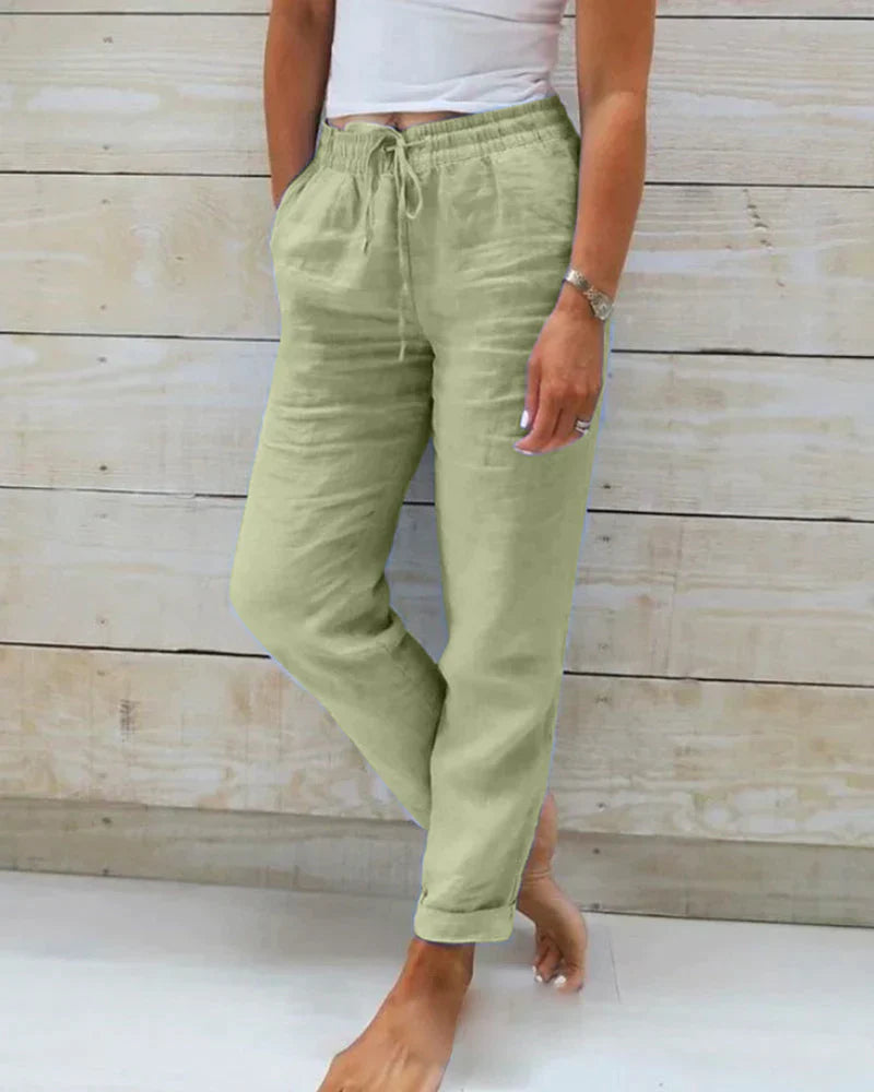 Pantaloni Donna a Vita Alta – Slim Fit, Adatti per Uso Casual e Lavorativo