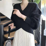 Varel | Pullover in maglia incrociata chic