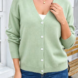 Cardigan giacca donna in maglia con bottoni - Morbido e versatile