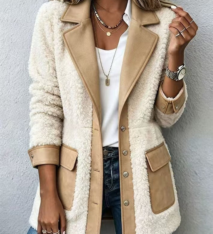 Cardigan donna patchwork denim - Caldo e originale