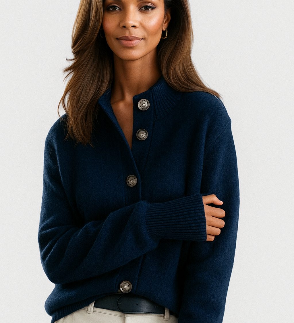 Cardigan donna con bottoni - Morbido e facile da indossare