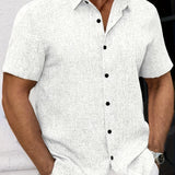 Varel | Camicia leggera a maniche corte in misto lino