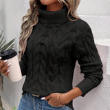 Donna - Accogliente maglia a collo alto - Morbido comfort