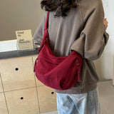 Alessia™ | Borsa a spalla in nylon con tasche zip