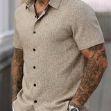 Varel | Camicia leggera a maniche corte in misto lino