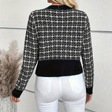 Donna - Cardigan a quadri - Chiusura con bottoni
