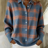 Ludovica™ | Cardigan a quadri in maglia morbida