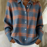 Ilaria™ | Cardigan in maglia a quadri