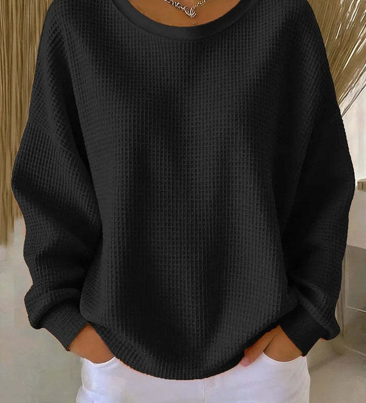 Virginia™ | Maglione goffrato a maniche lunghe