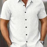Varel | Camicia leggera a maniche corte in misto lino