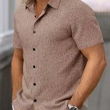 Varel | Camicia leggera a maniche corte in misto lino