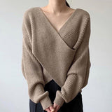 Varel | Pullover in maglia incrociata chic