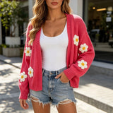 Cardigan donna ampio in maglia - Morbido e colorato