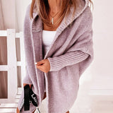 Cardigan lungo da donna | Con cappuccio