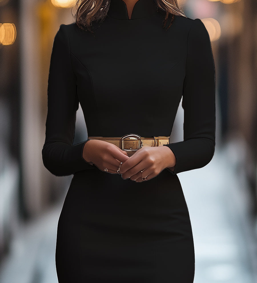 Abito A-line da Donna – Con Cintura, Adatto per Primavera e Estate