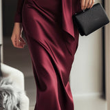 Abito Femminile Scollo V – Con Cintura, Adatto per Occasioni Festive