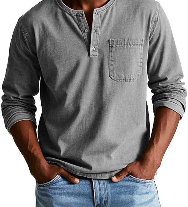 Varel | Camicia Vintage a Maniche Lunghe
