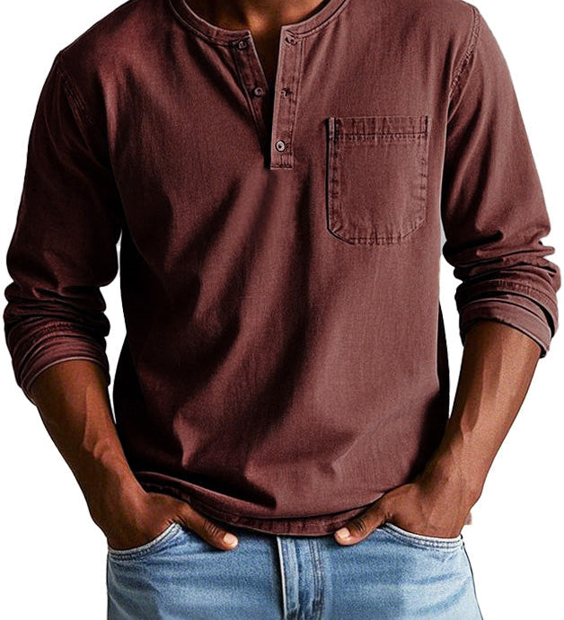 Varel | Camicia Vintage a Maniche Lunghe