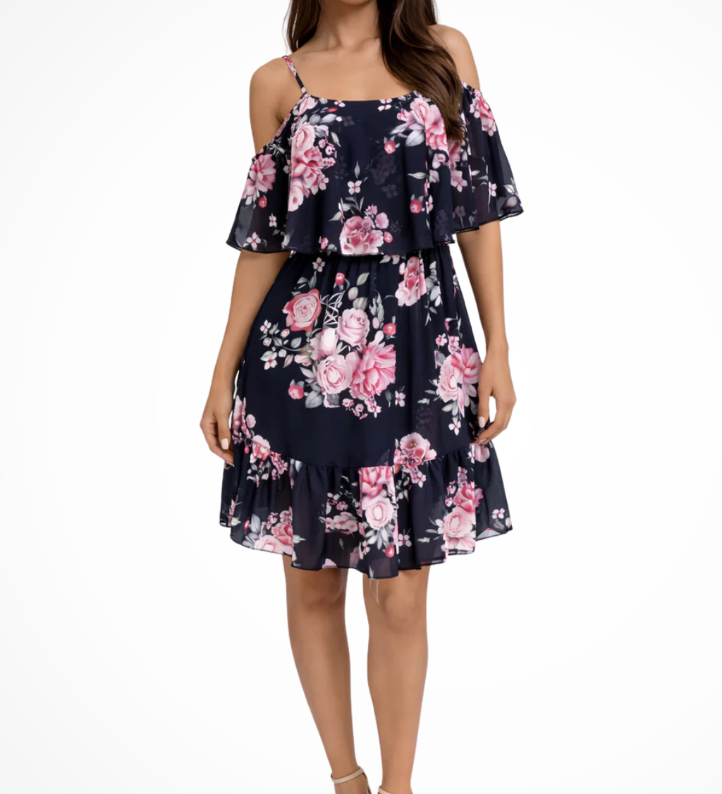 Abito A-line da Donna – Adatto per l'Estate, con Spalle Scoperte e Vestibilità Casual