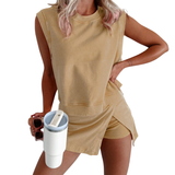 Set Femminile Sottile – Adatto per Sport e Tempo Libero, Include Top e Gonna con Sottogonna