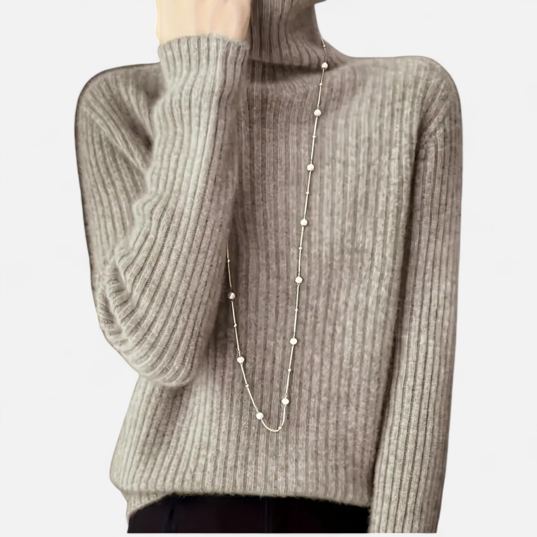 Valmonti | Maglione dolcevita spesso a coste da donna