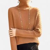 Valmonti | Maglione dolcevita spesso a coste da donna