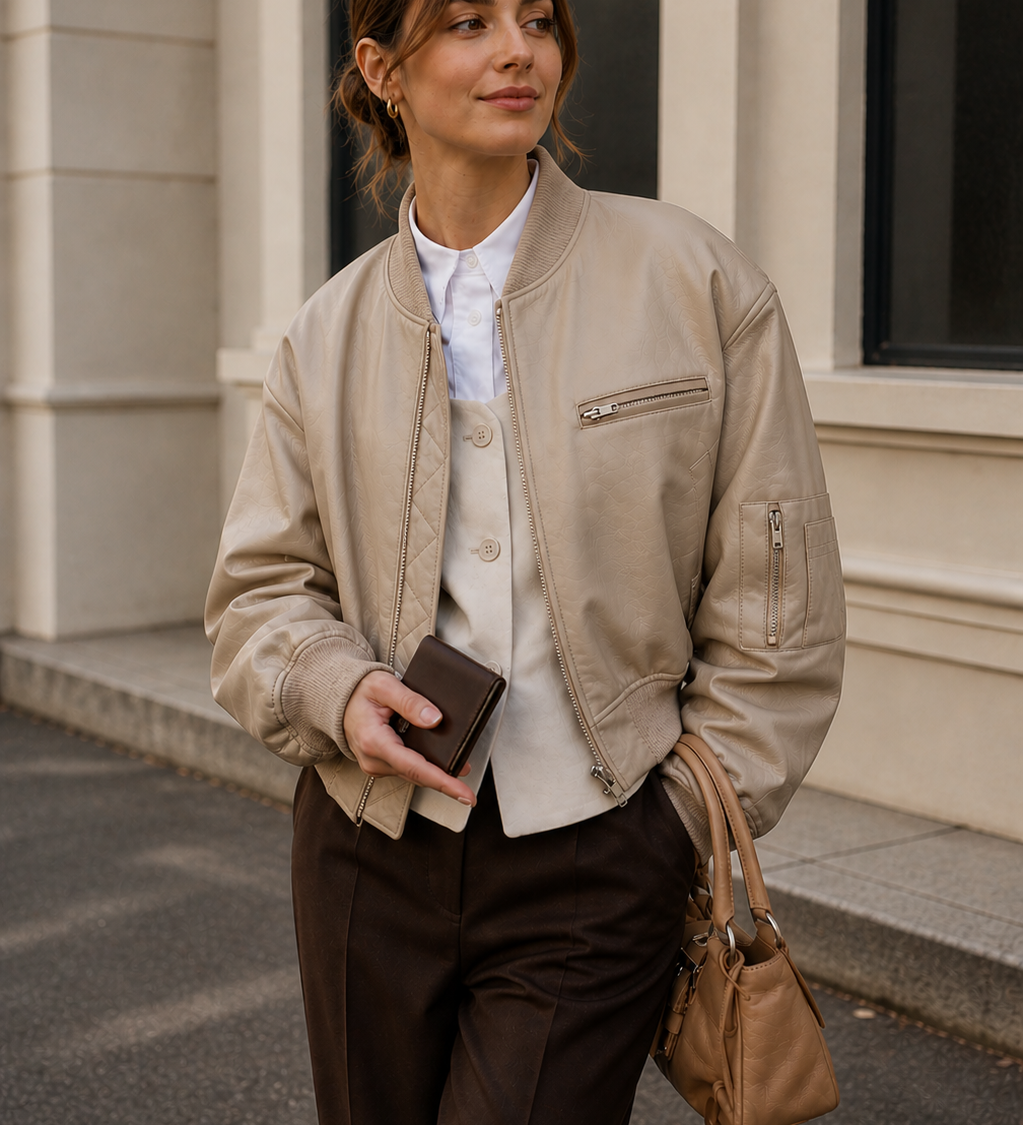 Donna - Bomber casual oversize - Vestibilità elegante