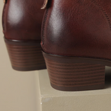 Stella™ | Stivaletto in pelle con tacco basso
