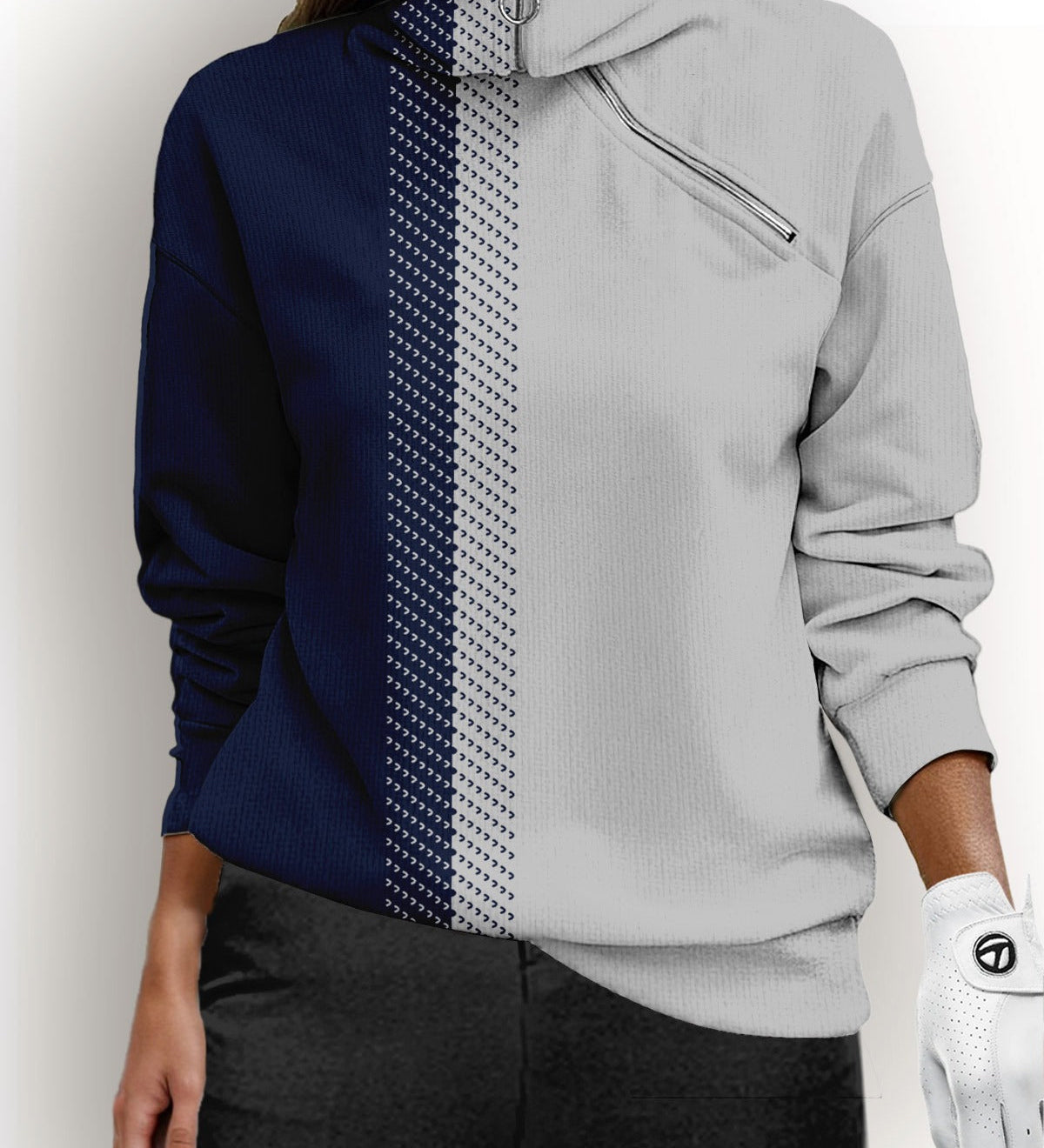 Maglione Classico – Felpa da Golf con Zip Performance