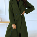 Trench lungo aderente da donna - Elegante e confortevole autunno inverno