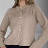 Cardigan donna in maglia con bottoni - Minimal e versatile
