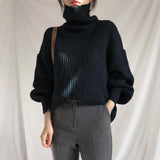 Varel | Pullover di lusso con collo alto e maniche a palloncino
