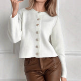 Cardigan donna in maglia con bottoni - Minimal e versatile