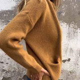 Cardigan da donna in morbido cotone lavorato a maglia - Stratificazione leggera