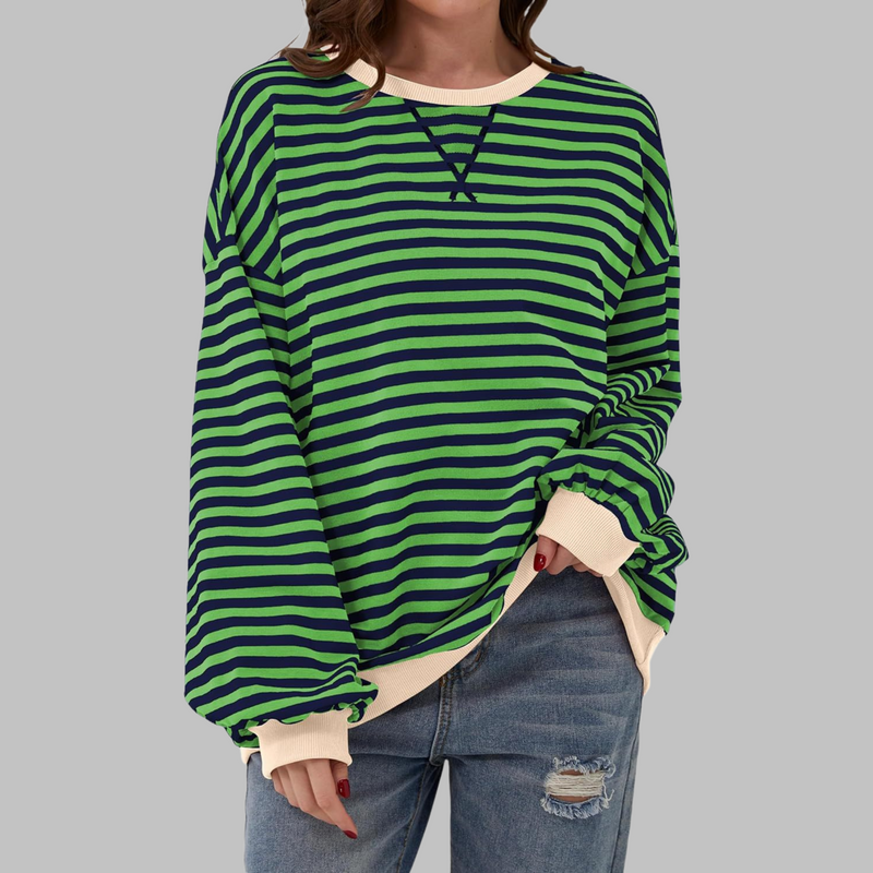 Felpa Oversized da Donna – Casual, Con Maniche Lunghe, Collo Rotondo, Adatta per Uso Quotidiano