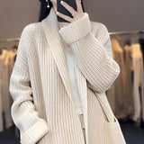 Donna - Cardigan lungo - Stile elegante