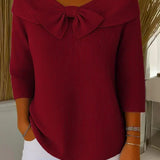 Serena™ | Maglione con fiocco al collo
