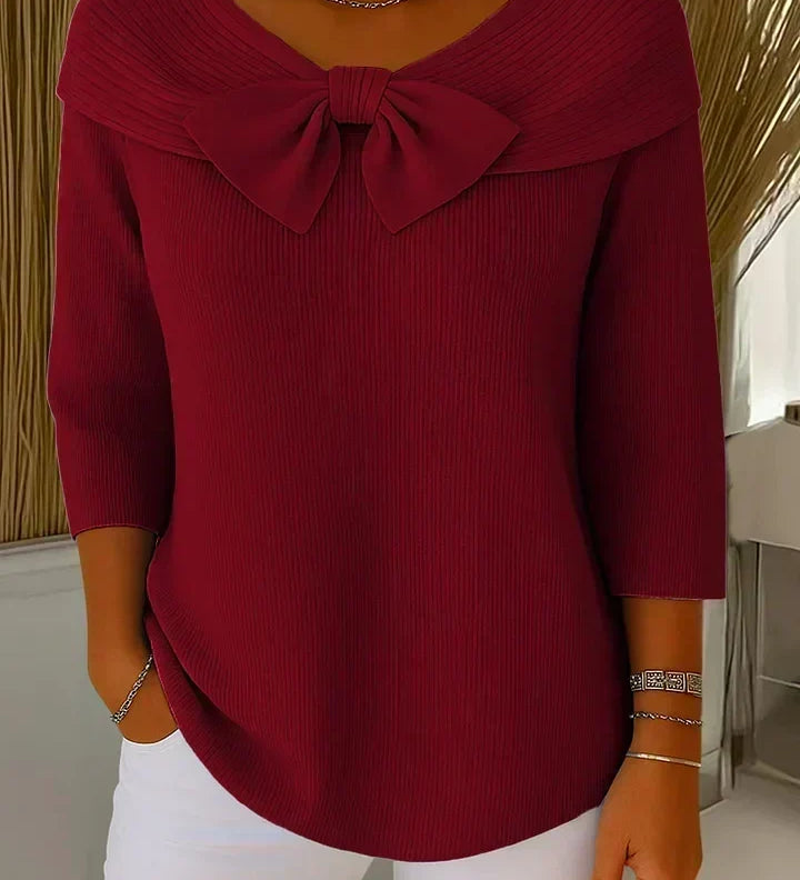 Serena™ | Maglione con fiocco al collo