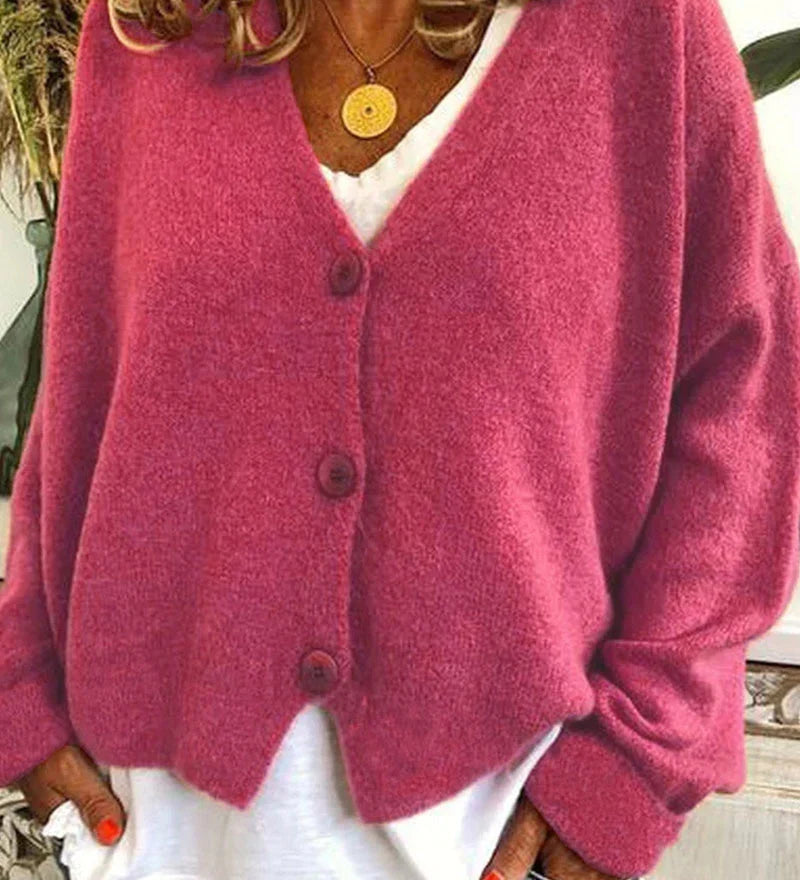 Cardigan casual ed elegante da donna - Maglieria calda per tutti i giorni
