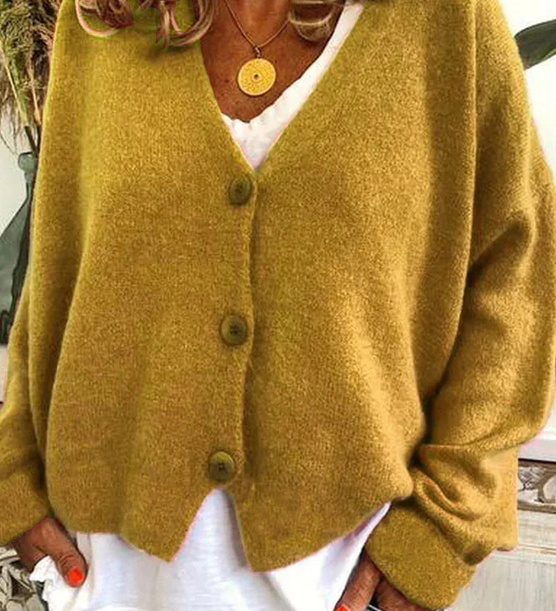 Cardigan casual ed elegante da donna - Maglieria calda per tutti i giorni
