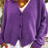 Cardigan casual ed elegante da donna - Maglieria calda per tutti i giorni
