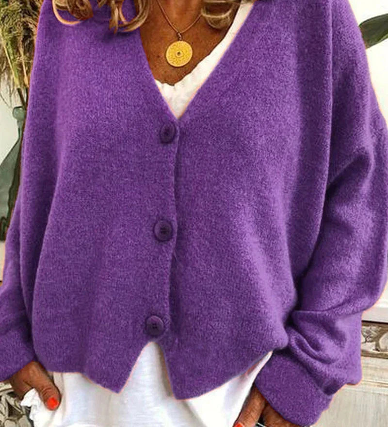 Cardigan casual ed elegante da donna - Maglieria calda per tutti i giorni