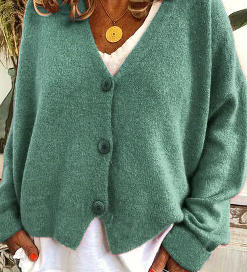 Cardigan casual ed elegante da donna - Maglieria calda per tutti i giorni