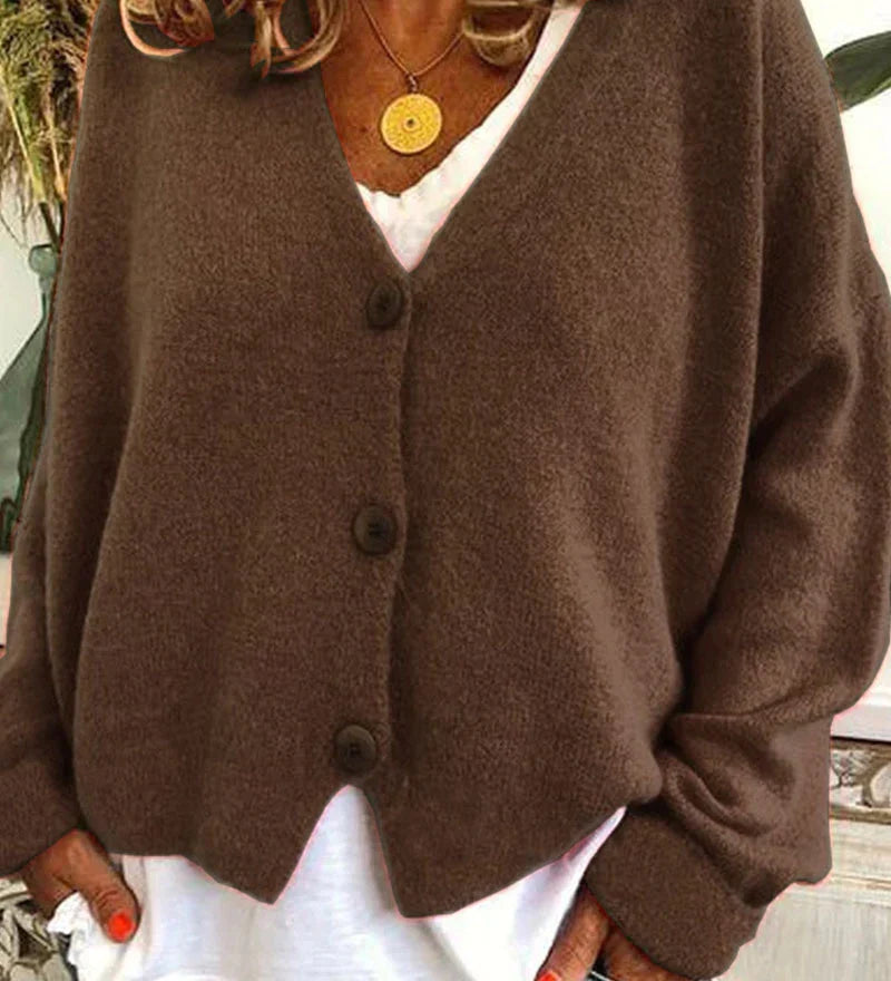 Cardigan casual ed elegante da donna - Maglieria calda per tutti i giorni
