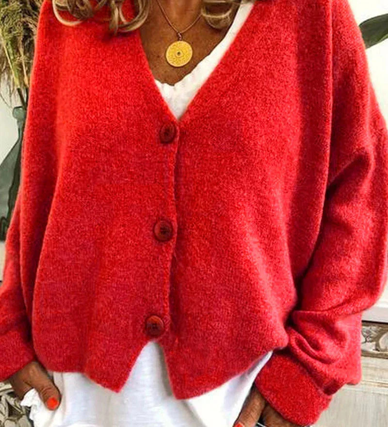 Cardigan casual ed elegante da donna - Maglieria calda per tutti i giorni