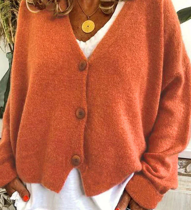 Cardigan casual ed elegante da donna - Maglieria calda per tutti i giorni