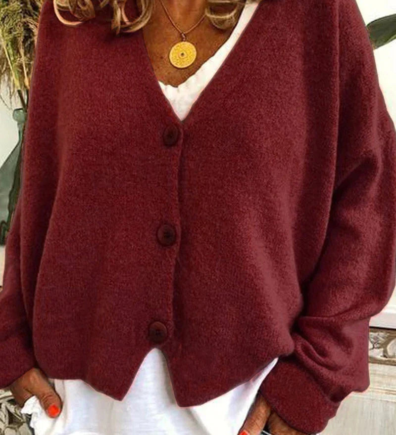 Cardigan casual ed elegante da donna - Maglieria calda per tutti i giorni