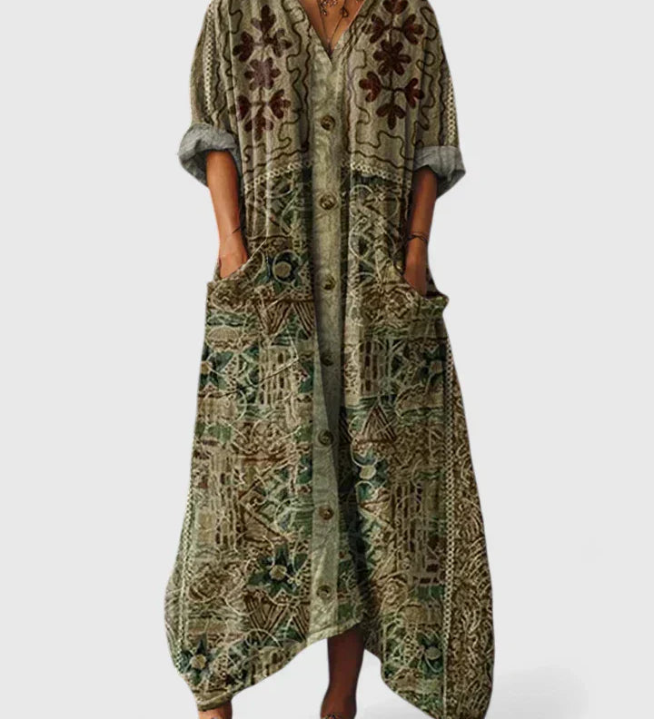 Abito A-line da Donna – Adatto per Occasioni Festive e Uso Estivo